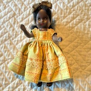 Nancy Ann black doll w/moving eyes